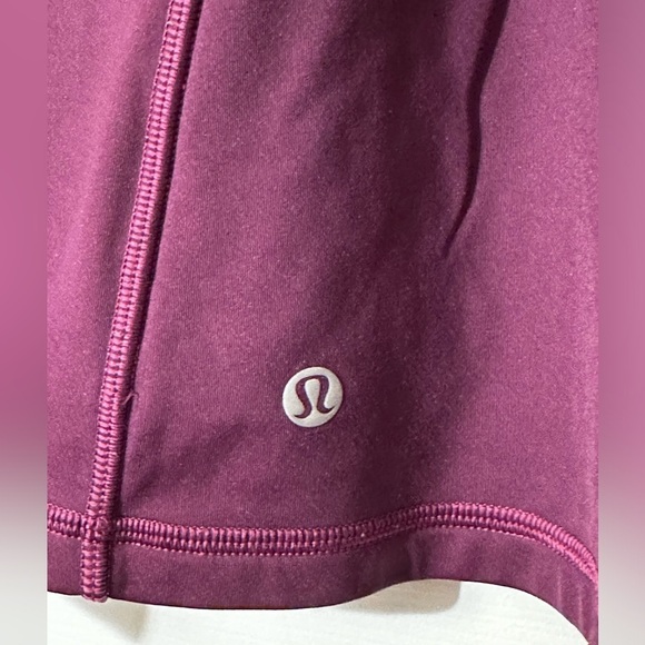 Lululemon RETRO 10 Deep Merlot Quarter 1/4 Zip Ruched Back Convertible Mittens - Picture 8 of 12